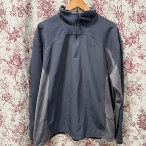 The North Face 1/4 Zip Pullover Gray Fits XL No Size Tag